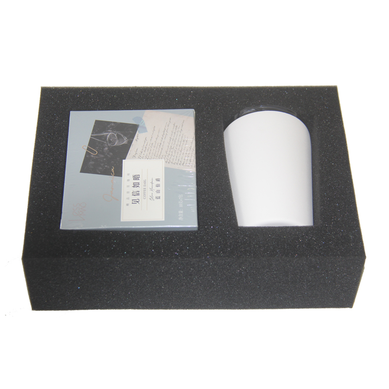 雙分區(qū)文創(chuàng)禮盒海綿內(nèi)襯：咖啡套裝的 “質(zhì)感防護(hù)搭檔”