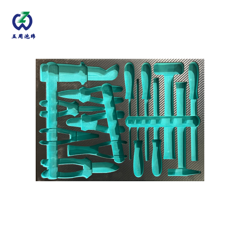 青綠色工具套裝 EVA 內(nèi)襯：耐候防護的戶外作業(yè)方案